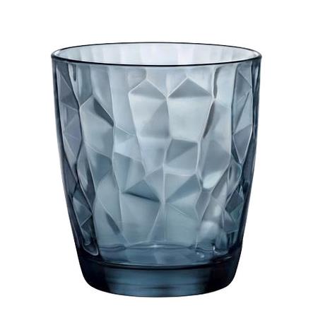 Glas blå 39 cl Diamond