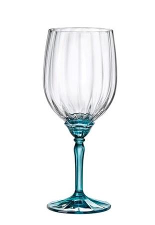 Rødvinsglas Florian m/ blå stilk 53 cl Restlager