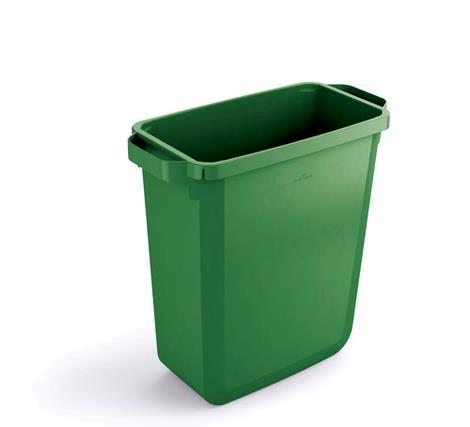 Beholder 60 ltr plast grøn ekskl låg
