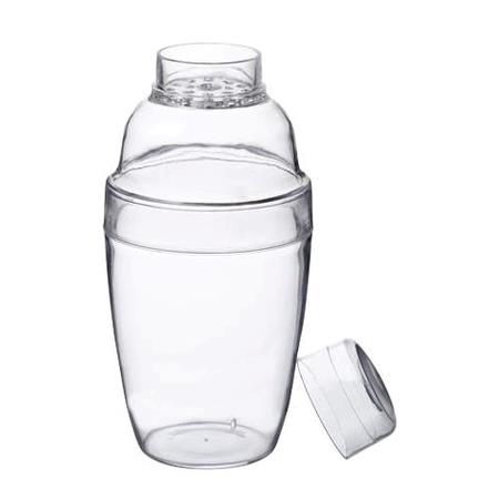 Shaker plastik klar 20 cl Begrænset antal, udgående vare