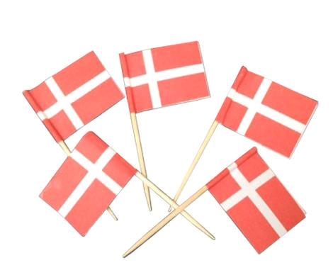 Danmarksflag 144 stk B30 x H45 mm 