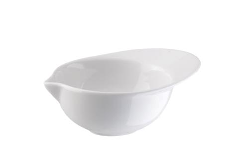 Sauceskål oval B115 x D90 x H50 mm hvid porcelæn ( stor model )
